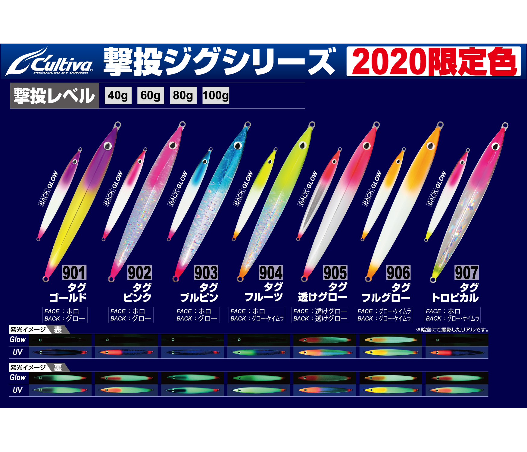 カルティバ　撃投ジグ　ノーマル105g ２本セット